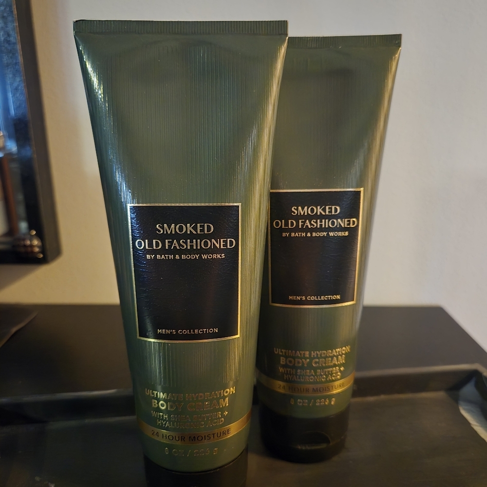 Bath & Body Works Smoked Old Fashioned Men's Body Cream - Olive Green